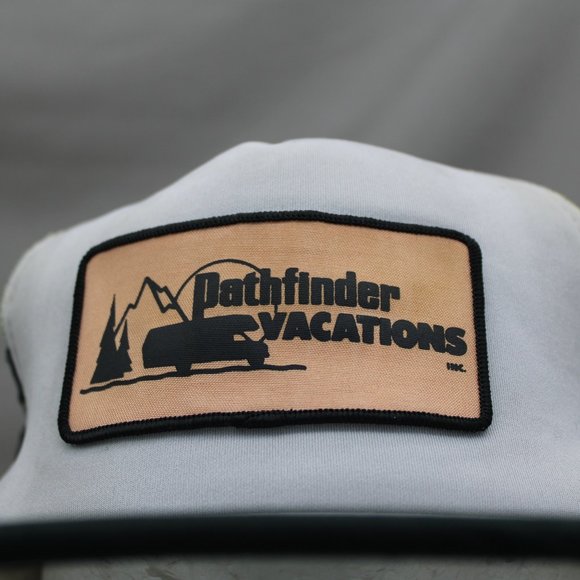 Vintage Patched Trucker Hat - Pathfinder Vacations (Motorhomes) - Adult Snapback - Picture 2 of 8